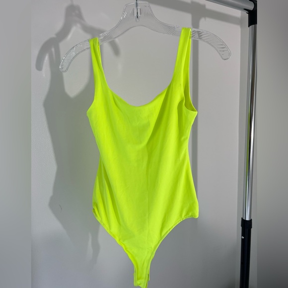Neon Crew Neck Yellow Bodysuit - Picture 3 of 3